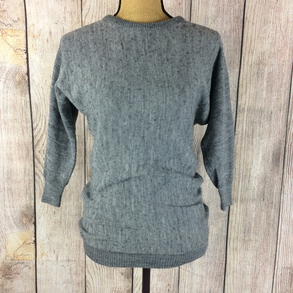 Hollister Sweaters - I Love H81 Grey Wool Blend Knit Sweater Sz M